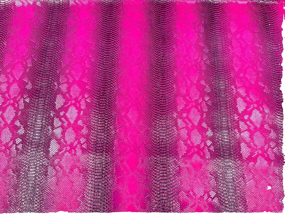 Faux Leather Snakeskin Print Upholstery Craft Fabrics