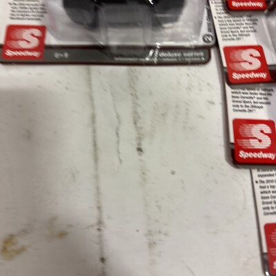AUTO WORLD 1/64 SCALE SPEEDWAY 2010 CHEVY CORVETTE Z06  Gray on Red Version B