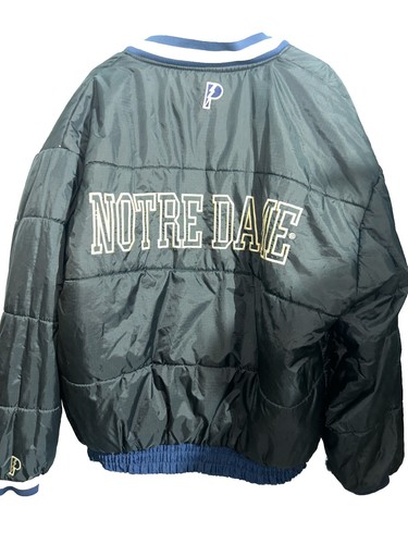 Vintage 90's Pro Player Notre Dame Irish Puffer Jacket Men's XL Damaged - Picture 15 of 15