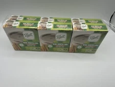 Ball Wide Mouth Mason Jar Canning Lids Lot Of 6 boxes of 12 Lids ea New Sealed