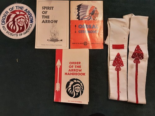 Boy Scouts of America: BSA : Order of the Arrow Set of books, patch and sashes