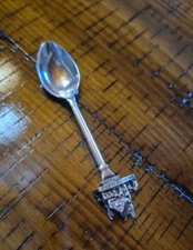 Vtg CRAIGDARROCH CASTLE Miniature Spoon Victoria B.C. Canada G.G.G. Steel Silver