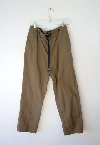 Afield Out Sierra Climbing Pants Nylon Men's L Brown Straight Leg Belted