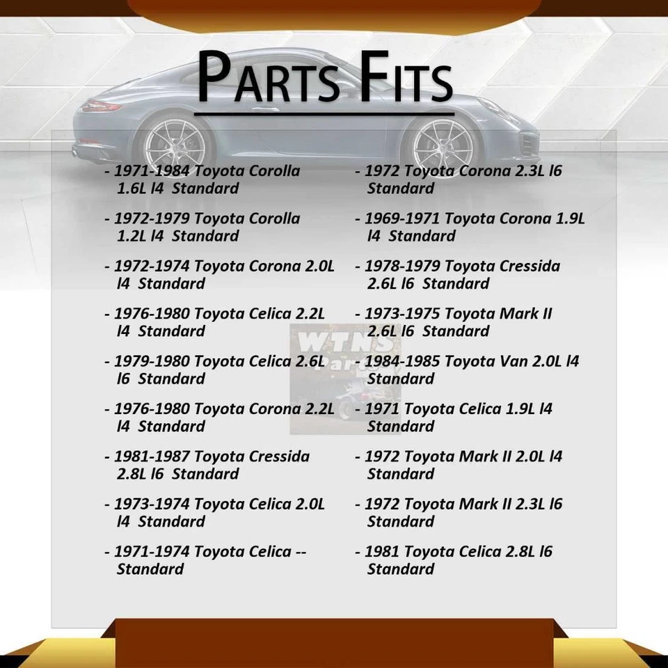 Se adapta a Toyota Celica GMB 1971 1972 1973 1974 eje trasero todas las juntas junta universal Foto 2 de 4