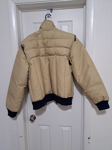 Vintage America Eagle Pass Puffer Jacket SKI 100% Feather Down Mens XL Coat Old - Picture 6 of 12