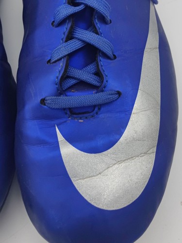 USED Nike Mercurial Vapor X CR7 Dark Blue Football Cleats Size 6Y - Hard to Find - Picture 9 of 12