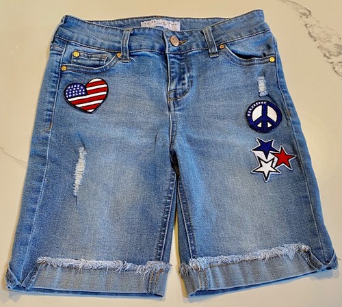 Celebrity Pink Girls Shorts Stretch Denim Size 12
