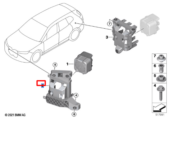 BMW iX I20 VSG Holder 65152898181 NEW GENUINE | eBay