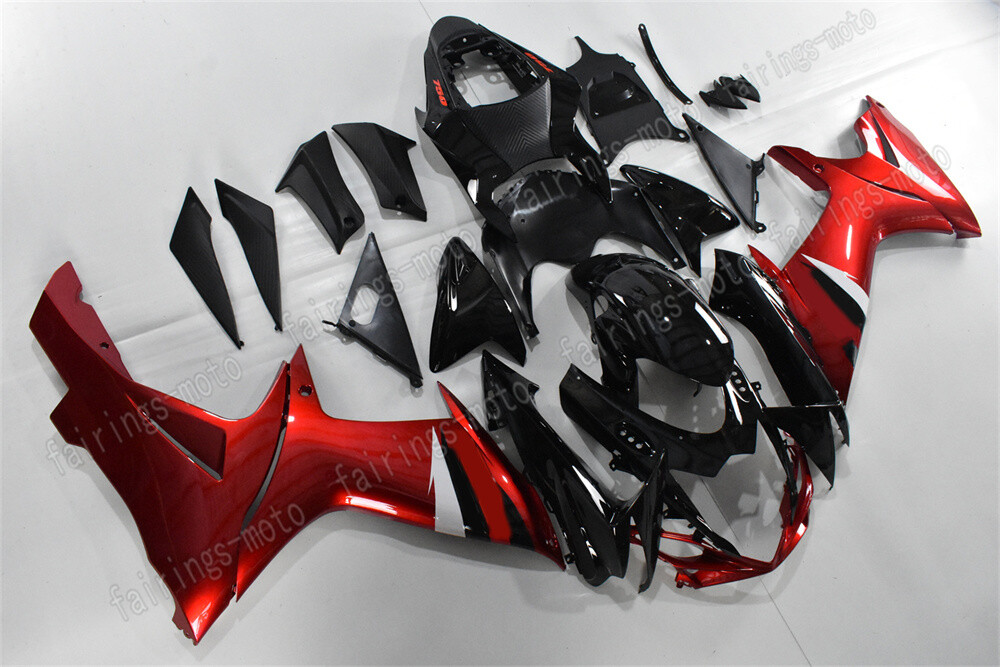Black Red Plastic Fairing for 2011-2023 GSXR 600/750 ABS Bodywork