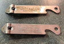 Vaughan Quick Easy Bottle Opener Can Stainless 1960s Collectible Vintage Lot 2x