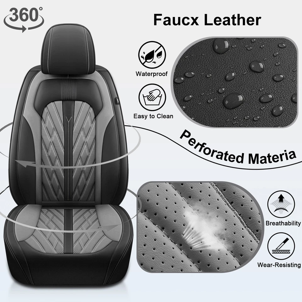 Full Set Car 5-Seat Cover Cushion PU Leather Pad For Pontiac Vibe 2003-2010 Foto 2 de 4