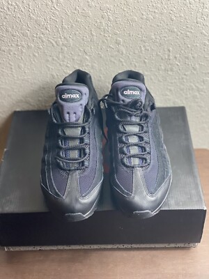 NIKE AIR MAX 95 ESSENTIAL TRIPLE BLACK AT9865-001 MEN'S SNEAKERS Sz 10 No  Box 193145548565 | eBay