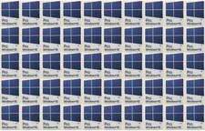 50 pcs sticker for Window 10 Pro violet Blue color GLITTER SPARKLE 16mm x 23mm