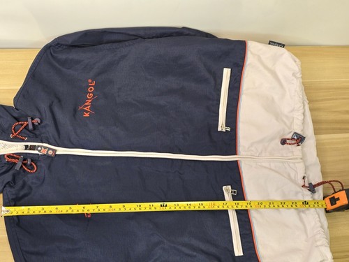 Vintage Kangol Jacket M-L 90’s Retro Old School Navy Coat Oversized 23 Pit 25 L - Picture 14 of 17