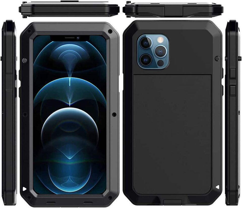 Heavy Duty Gorilla Metal Case Shockproof For iPhone 15 14 13 12 XR X Pro  Max