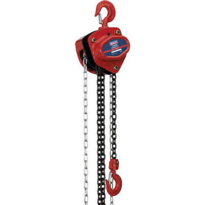 1 Tonne Kettenblock - gehärtete Legierungsketten - 2,5m Fall - mechanische Lastbremse