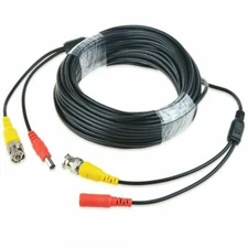 75ft CCTV Security Camera DVR Video Power Surveillance BNC Cable Wire Cord