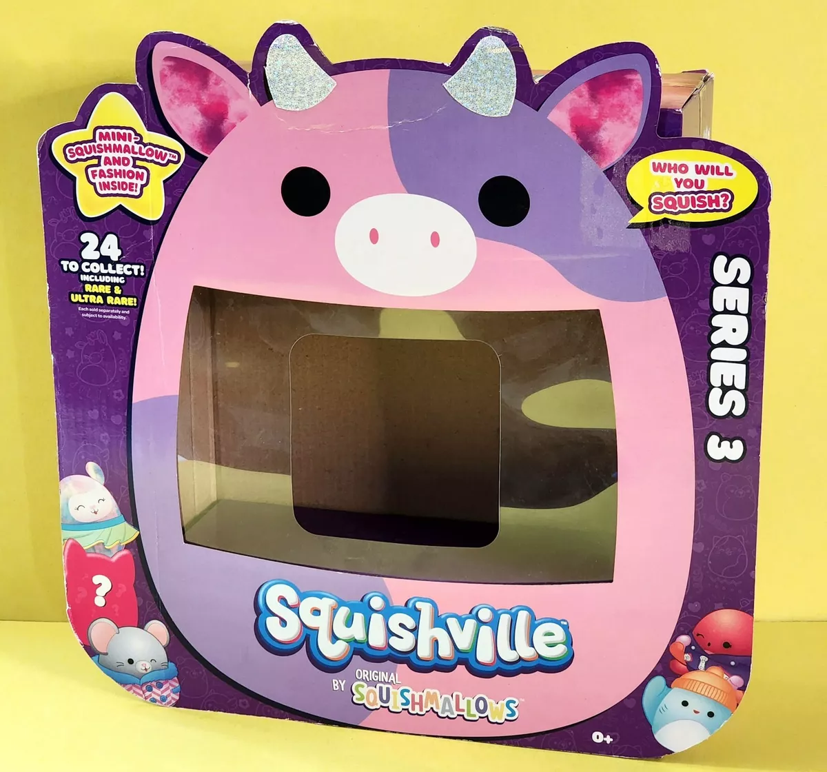 Squishmallows Squishville Series 4 Capsule Cardboard Display Box Patty the  Cow