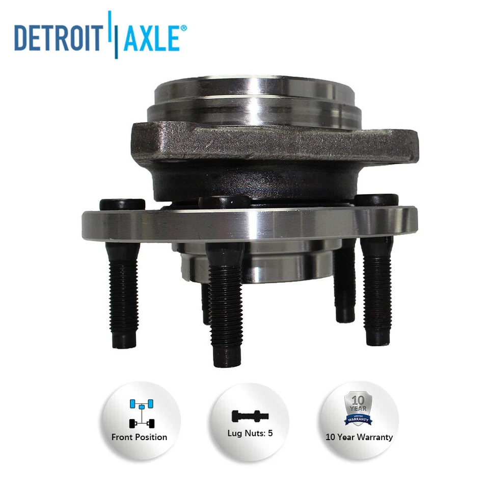 (2) Rodamientos y bujes de rueda delantera para Ford Windstar 1999 2000 2001 2002 2003 Foto 4 de 4