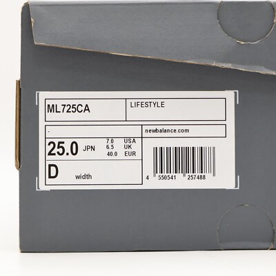 ML725CA New Balance 725 Off White Black (Men's) | eBay