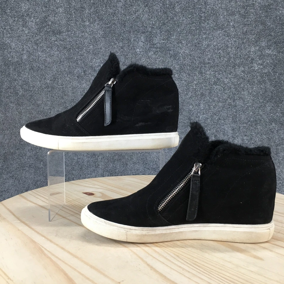 Steve Madden Botas Mujer 9 Botín Cuña Forrado de Piel Negro Cómodo Informal Foto 2 de 4