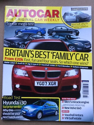 Autocar Magazine - 8 August 2007 - Volvo V70 D5 & S80 4.4 V8 Hyundai i30