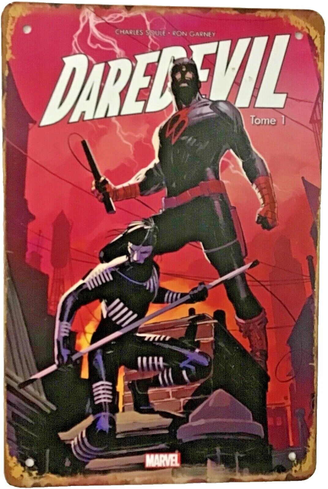 Placas Y Letreros Marvel Tin