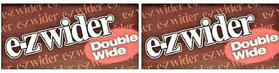 2x EZ Wider Rolling Papers Double Wide *AUTHENTIC* 2 Packs *FREE USA Shipping*!
