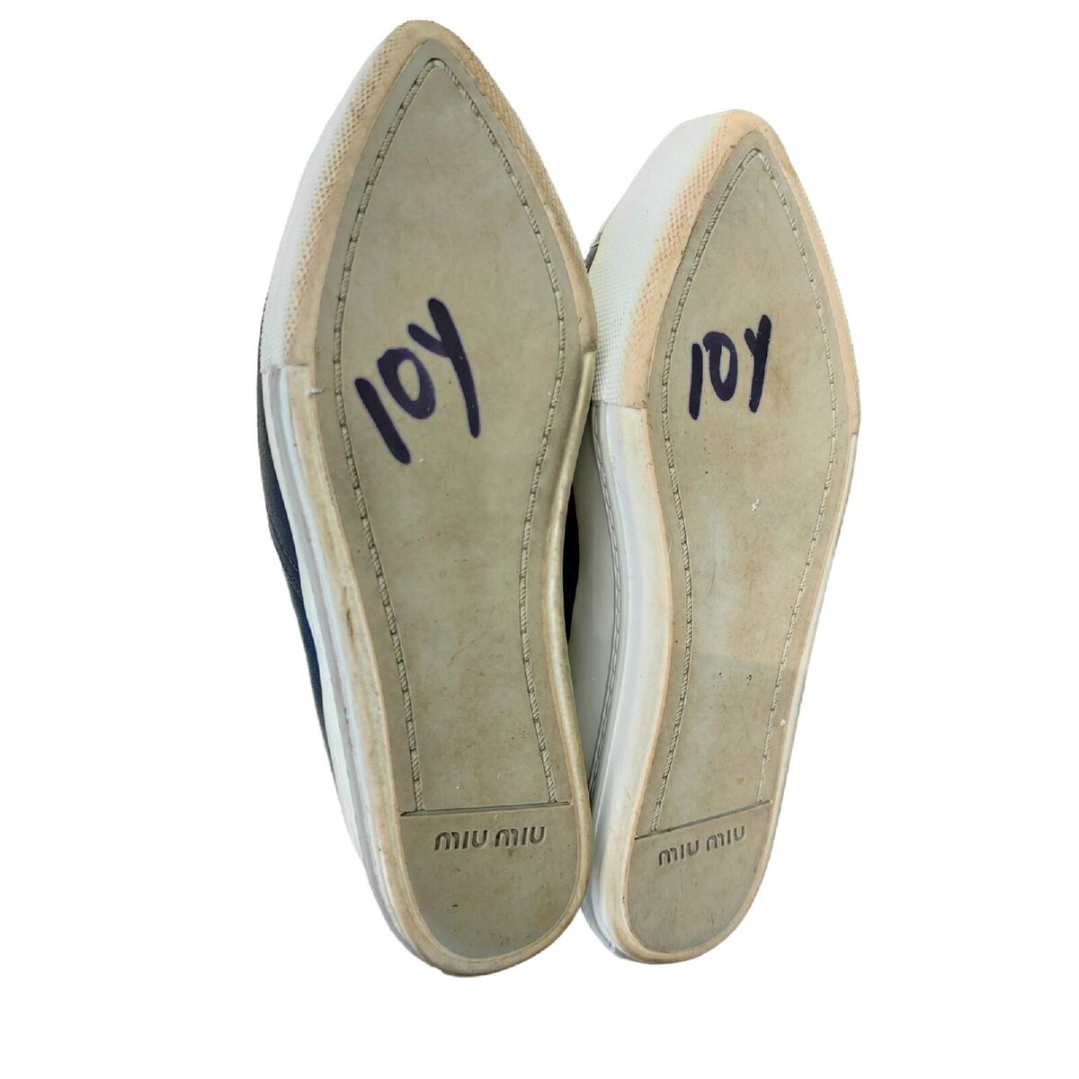 Miu Miu Metal Cap Toe Leather Platform Slip On Sneakers Size Miu Miu Metal Cap Toe Leather Platform Slip On Sneakers Size