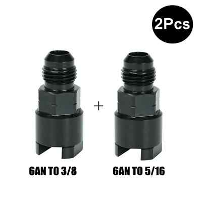 6AN Or 8AN to 3/8'' Or 5/16''Quick Disconnect EFI Fuel Rail Fitting Swap 1Pc 2Pcs