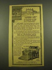 1915 Royal Master-Model 10 Typewriter Ad - Speed Up thumbnail