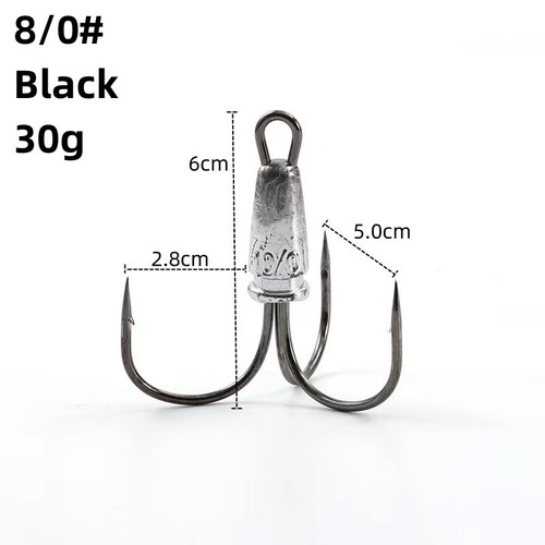 3/5pcs Snagging Weighted Treble Hook Large Snagging Hook Salmon Bunker Snag Hook - Picture 14 of 20