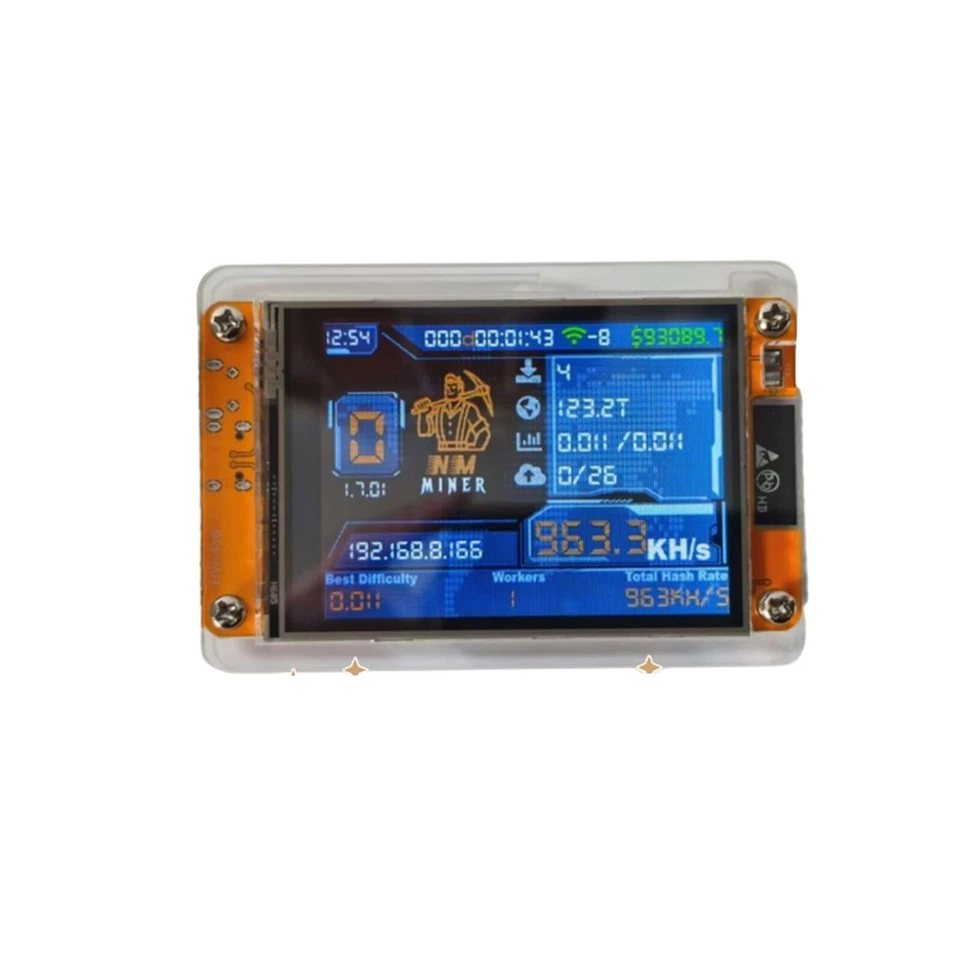 NMMiner 2.8 inch 1000K Hashrate BTC Solo LotteryCrypto Bitcoin Miner Solo Mini4L - Image 2 of 4