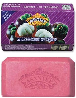 6 Bars - Asantee Mangosteen And Honey Plus AHA Collagen Herbal Soap 125 grams