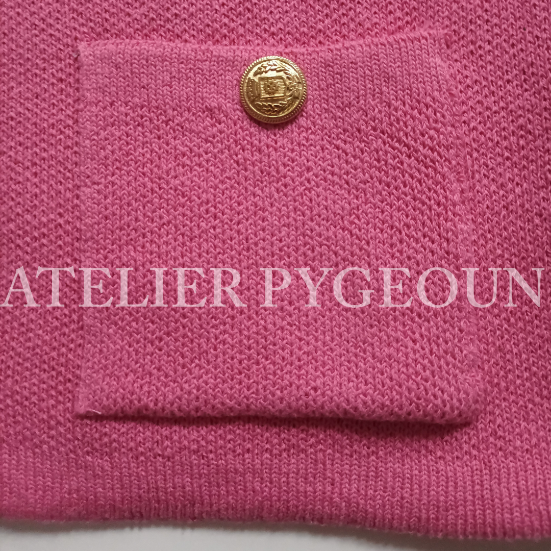 NWT ZARA Smooth Knit Cotton Blend 3/4 Sleeve Cardigan Pink