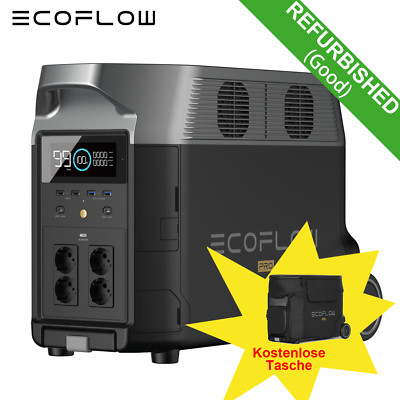 ECOFLOW Refurbished DELTA PRO 3600Wh Powerstation 3600W Tragbarer Solargenerator