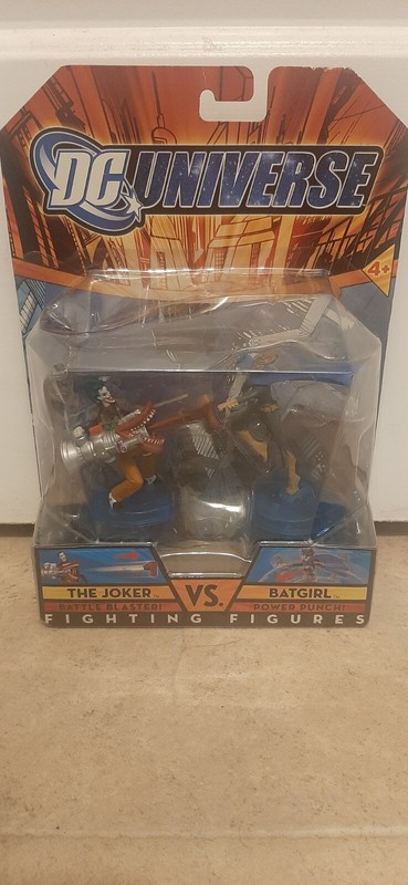 DC Universe Fighting Figures The JOKER VS. BATGIRL 2007 2.5" New In Box Unopened