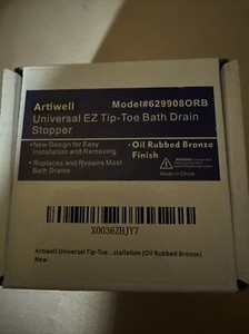 Universal Tip Toe Bath Drain Stopper and Cover Replaces Lift and Turn for Tub