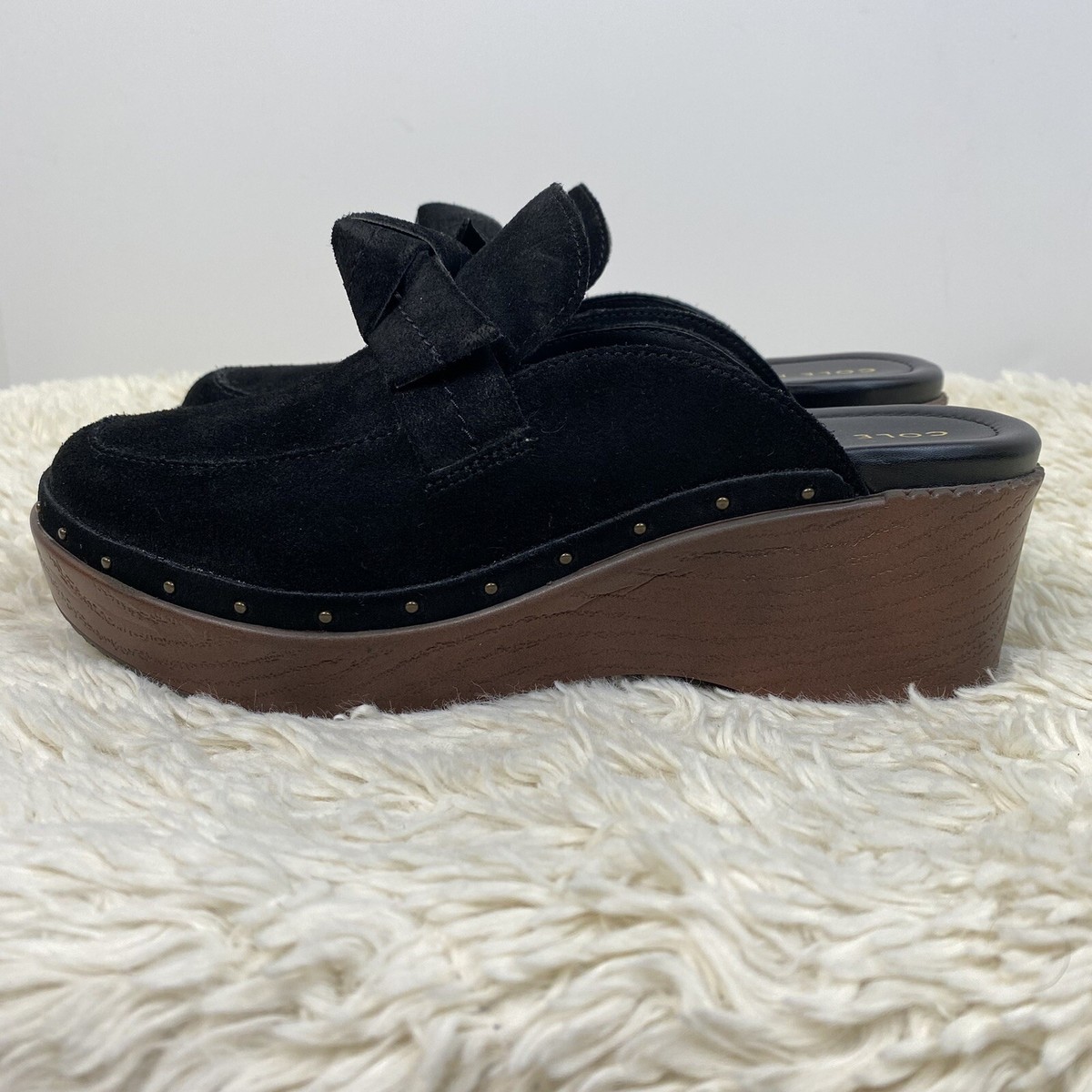 Cole Haan Shoes Women's Cloudfeel All Day Bow Clogs Mules