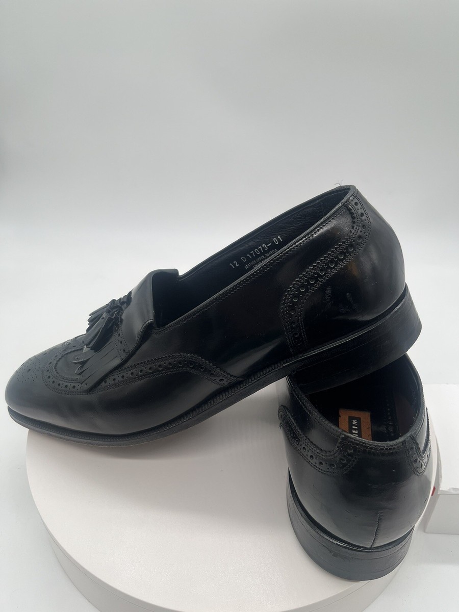 Florsheim Lexington Wingtip Kiltie Tassel Loafers Shoes BLK  display picture 2