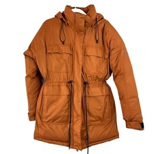 Columbia Omni-heat 700 Down Womens Medium Parka Puffer Coat Burnt Orange