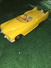 1950's yellow Marx BUICK LeSABRE plastic friction car 11"