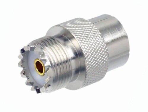 4 x adattatore coassiale rapido push-on scorrevole UHF PL259 maschio a SO239 femmina 4 pz. - Foto 2 di 4