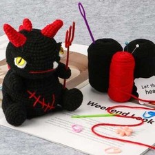 Crochet Dragon Kit for Beginners ? DIY Halloween Plush Amigurumi with Yarn &