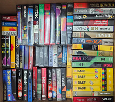 Lot Of 10 Various VHS T-120 6 Hour VCR Blank Video Tapes New Old Stock Sealed