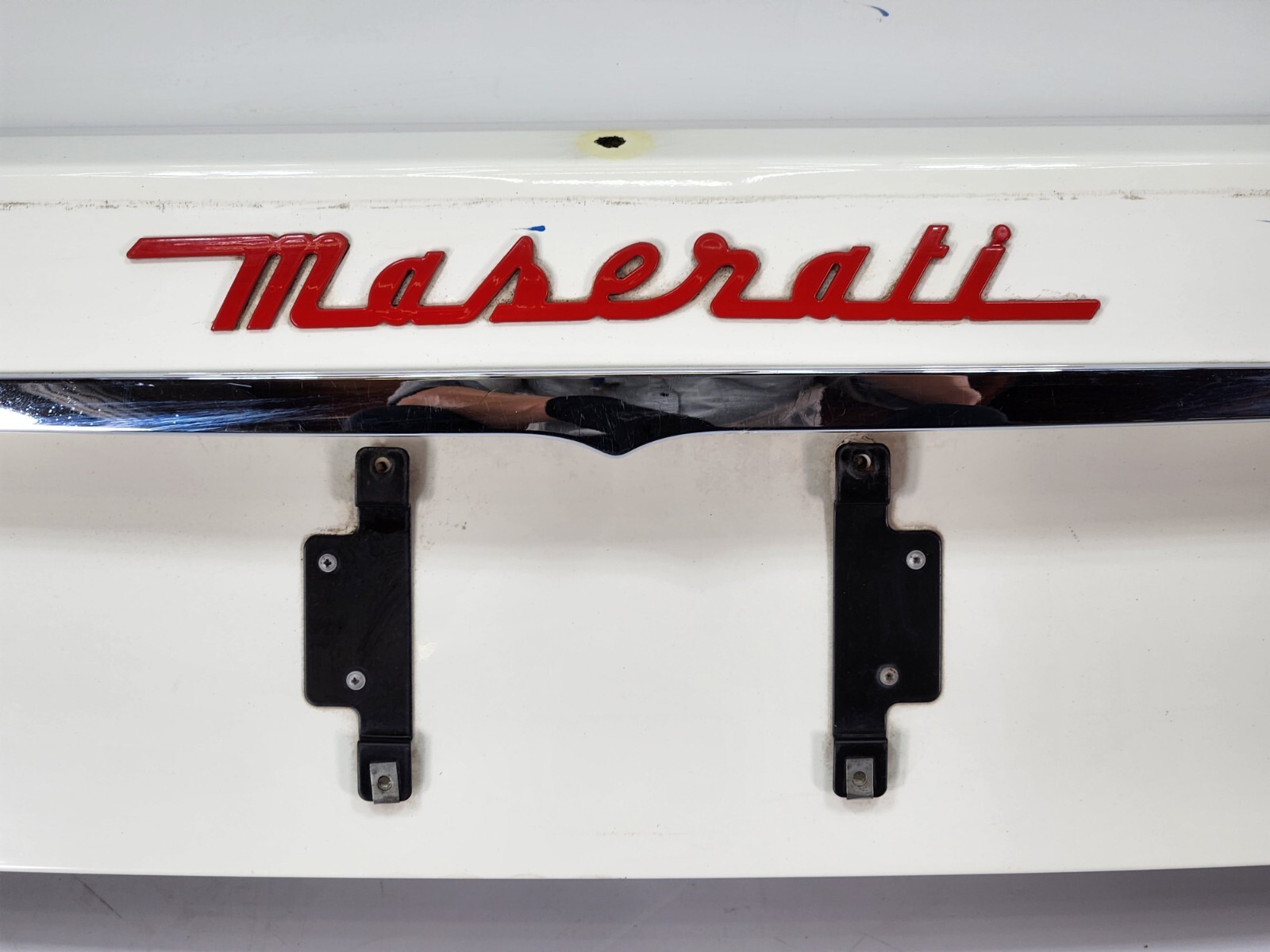 ✅ 08-19 OEM Maserati GT M145 Coupe Rear Trunk Lid Panel Deck Shell White *NOTE