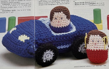 Car  Pop Out People Crochet Pattern Pages From Magazine
