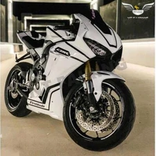 Fit Honda 2017-2022 CBR1000RR Injection Fairing Kit Gloss White Black Bodywork