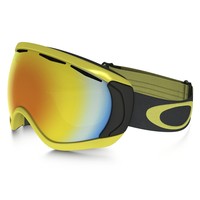 Oakley Men's Canopy (a) Snow Goggles Citrus Iron Fire Iridium on sale Oakley Men's Canopy (a) Snow Goggles Citrus Iron Fire Iridium on sale
