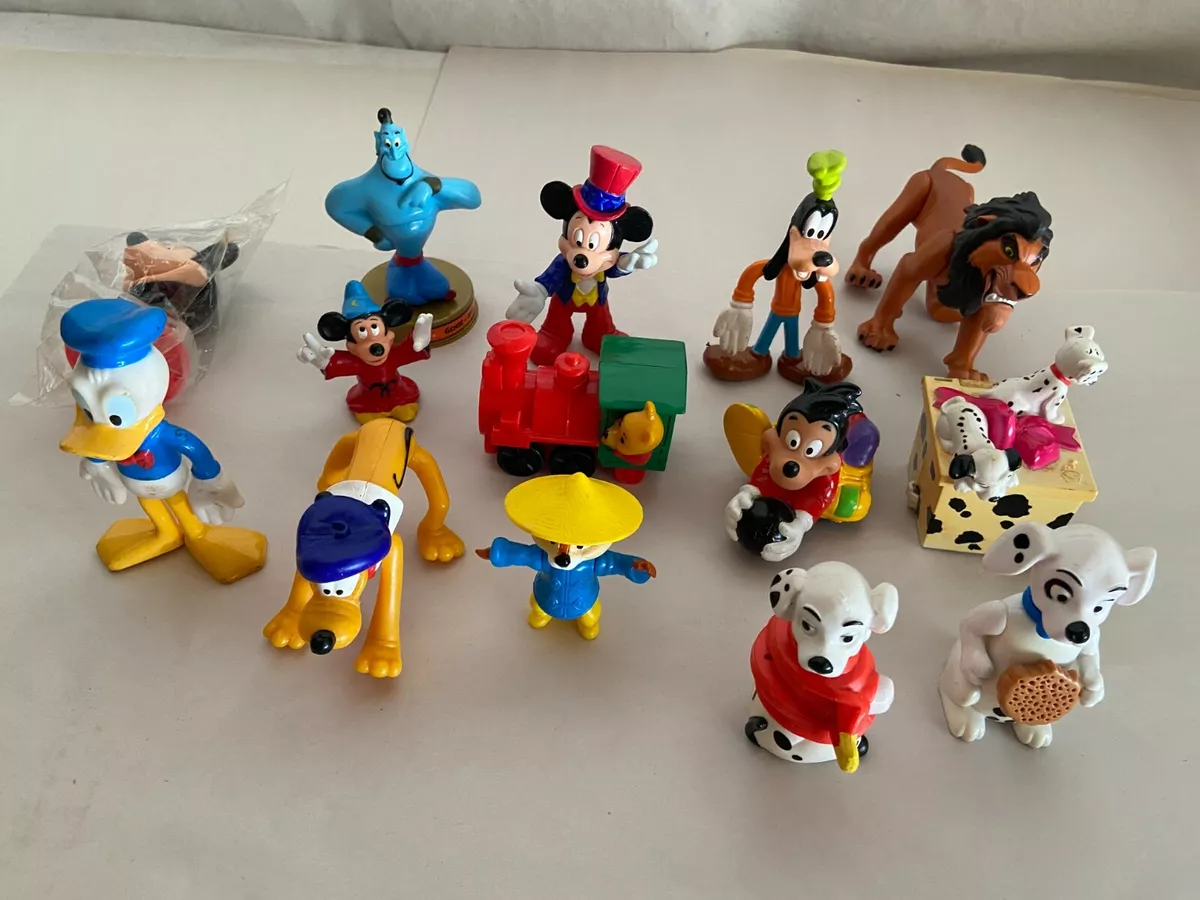 Lot of 6 Disney Mickey Mouse Goofy 101 Donald Duck Figures PVC